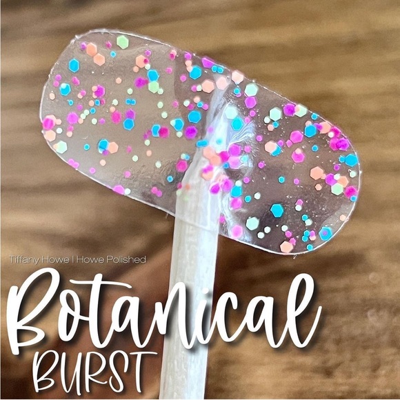 *Retired* Color Street: Botanical Burst | Pink Blue Glitter Clear Overlay Spring - Picture 2 of 14